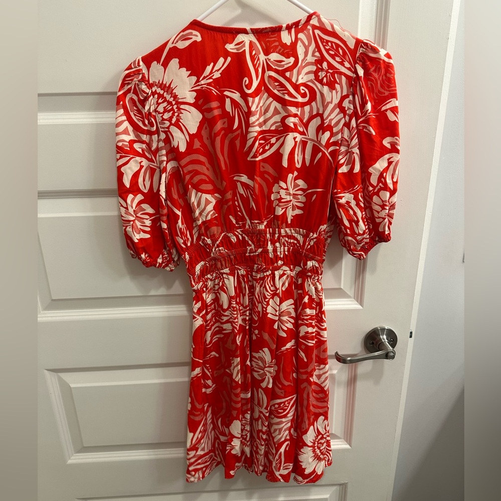 Floral Red Dress - Picture 2 of 3